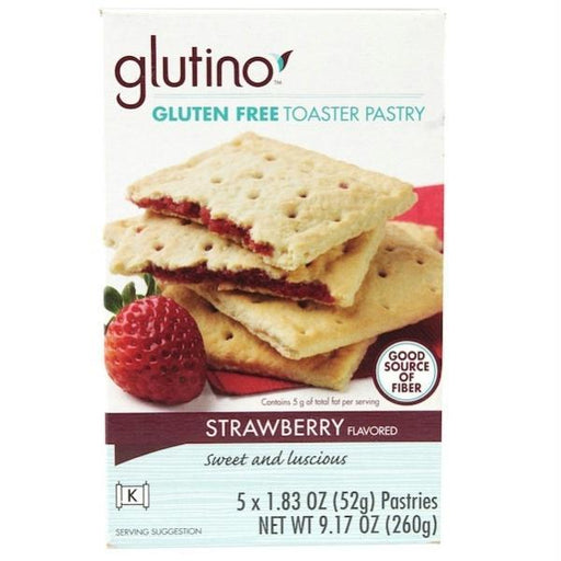 Glutino: Gluten Free Strawberry Toaster Pastry 5 Count, 9.2 Oz