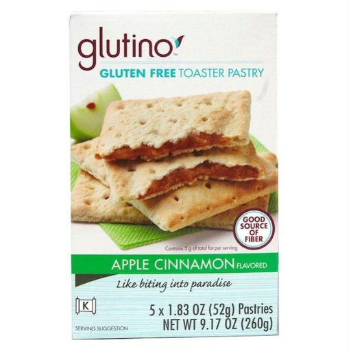 Glutino: Gluten Free Apple Cinnamon Toaster Pastry 5 Count, 9.2 Oz