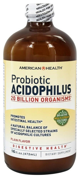 American Health: Probiotic Acidophilus Plain, 16 Oz