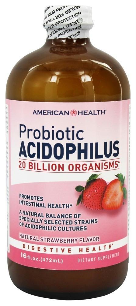 American Health: Probiotic Acidophilus Natural Strawberry Flavor, 16 Oz