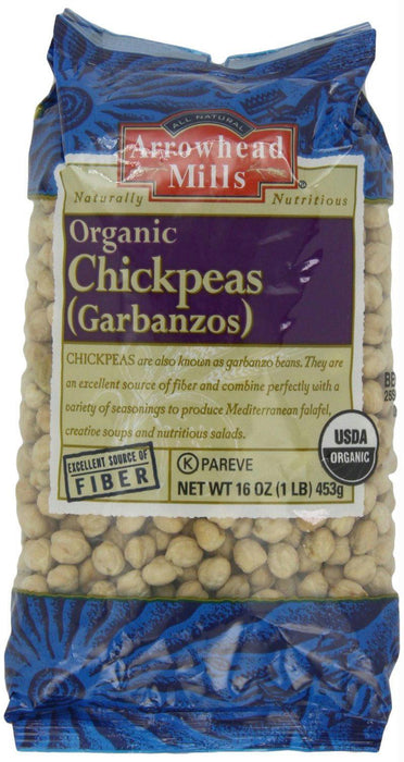 Arrowhead Mills: Organic Garbanzos Chickpeas, 16 Oz