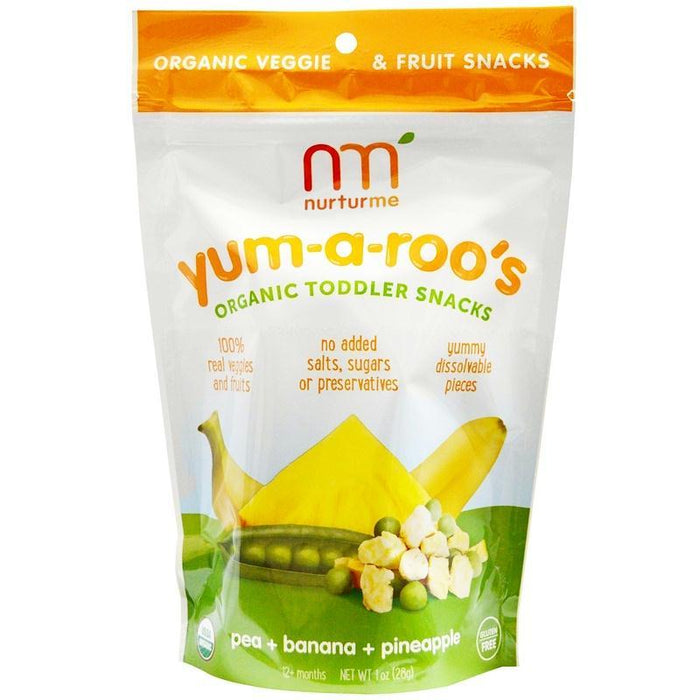 Nurturme: Baby Yum-a-roo’s Pea Banana Pineapple, 1 Oz