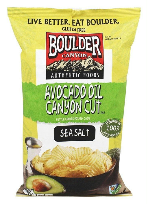 Boulder Canyon: Avocado Oil Canyon Cut Potato Chips Sea Salt, 5.25 Oz