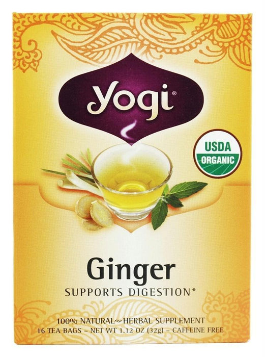 Yogi Tea: Organic Ginger Caffeine Free, 16 Tea Bags