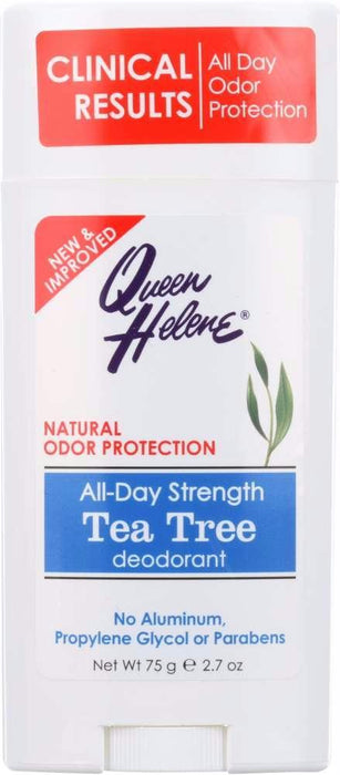 Queen Helene: All-day Strength Tea Tree Deodorant, 2.7 Oz