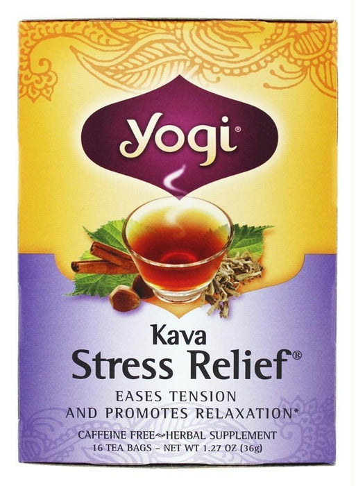 Yogi Teas: Kava Stress Relief Natural Organic Caffeine Free, 16 Tea Bags