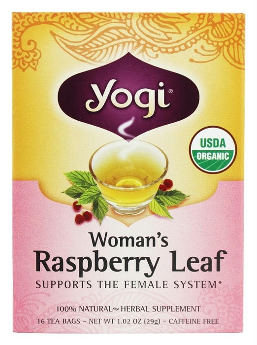 Yogi Teas: Woman's Raspberry Leaf Caffeine Free, 16 Tea Bags