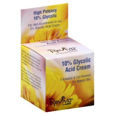 Reviva Labs: 10% Glycolic Acid Cream, 1.5 Oz