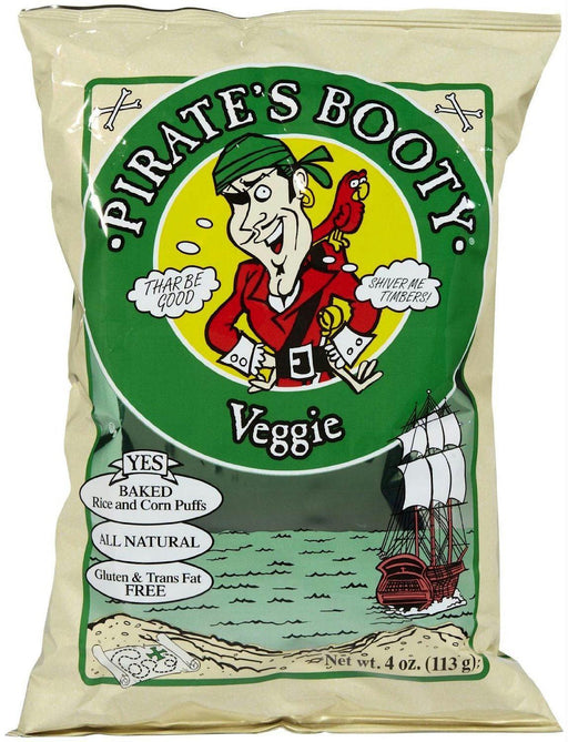 Pirate's Booty: Veggie Baked Rice And Corn Puffs, 4 Oz