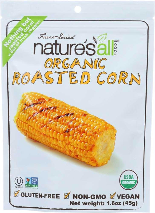 Nature's All Foods: Freeze-dried Organic Roasted Corn, 1.6 Oz