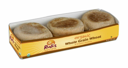 Rudi's: Organic Bakery Organic Whole Grain Wheat English Muffins, 12 Oz