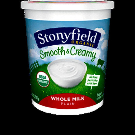 Stonyfield: Organic Smooth And Creamy Whole Milk Plain Yogurt, 32 Oz