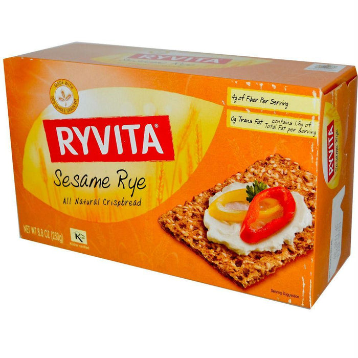 Ryvita: Crispbread Sesame Rye, 8.8 Oz