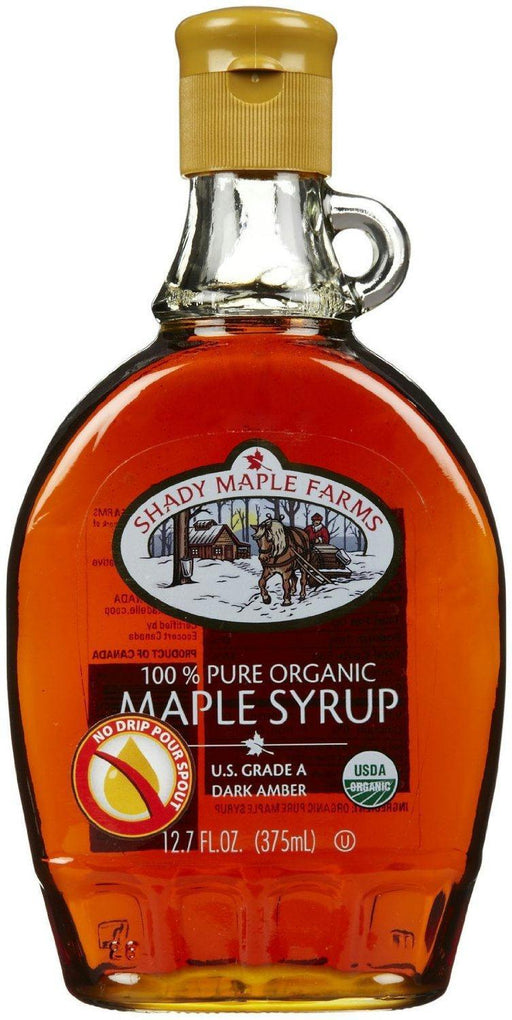 Shady Maple Farms: Organic Grade A Dark Maple Syrup Glass, 12.7 Oz