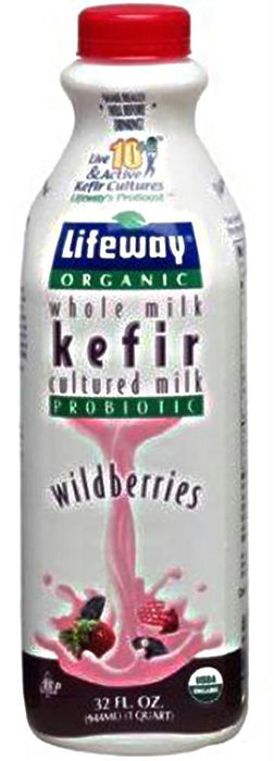 Lifeway: Organic Whole Milk Wildberries Kefir, 32 Oz