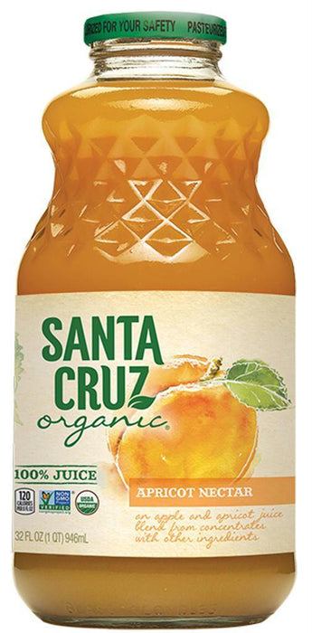 Santa Cruz: Organic Apricot Nectar Juice, 32 Oz