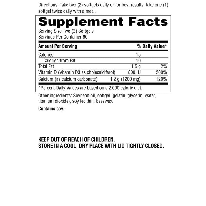 Schiff: Super Calcium 1200 Mg, 120 Softgels