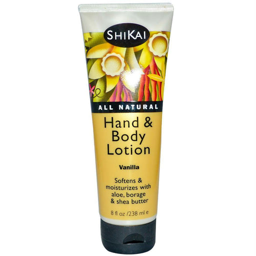 Shikai: All Natural Hand & Body Lotion Vanilla, 8 Oz