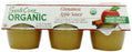 Santa Cruz: Organic Cinnamon Apple Sauce Cups 6x4oz Cups, 24 Oz