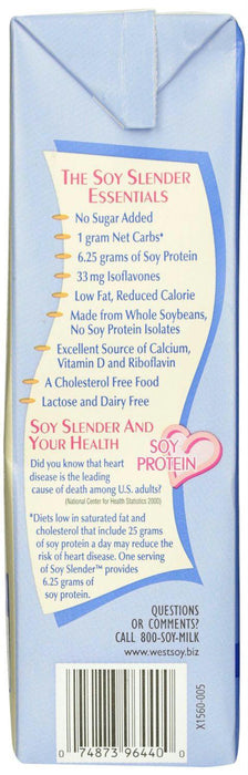 Westsoy: Soy Slender Soymilk Vanilla, 32 Oz