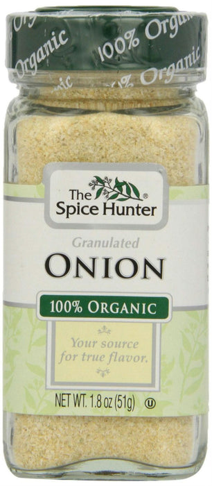 The Spice Hunter: 100% Organic Onion Granulated, 1.8 Oz