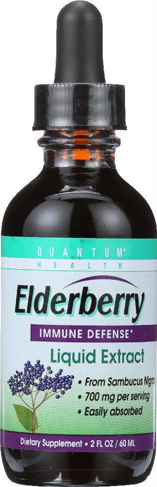 Quantum Health: Elderberry Immune Defense Extract, 2 Oz