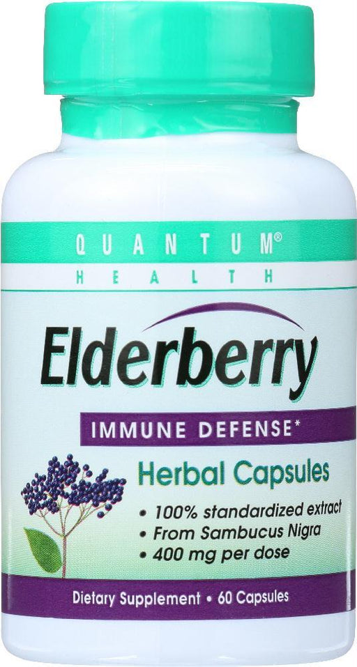 Quantum Health: Elderberry Immune Defense Extract, 60 Capsules