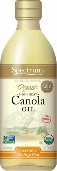 Spectrum Naturals: Organic Canola Oil Refined, 16 Oz