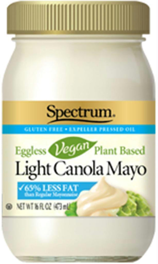 Spectrum Naturals: Light Canola Mayo Eggless Vegan, 16 Oz