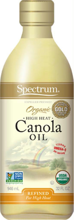 Spectrum Naturals: Organic Canola Oil High Heat, 32 Oz