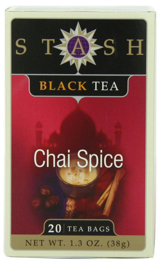 Stash Tea: Black Tea Chai Spice 20 Tea Bags, 1.3 Oz