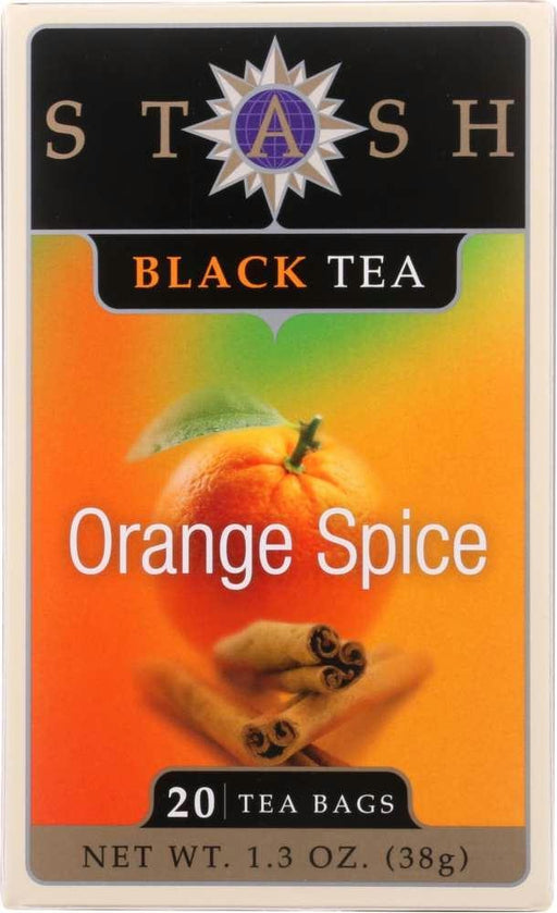 Stash Tea: Premium Black Tea Orange Spice 20 Tea Bags, 1.3 Oz