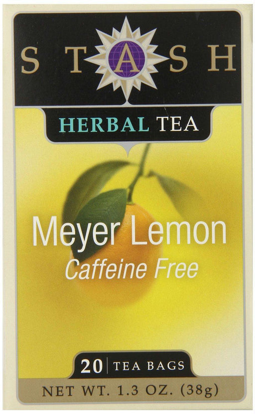 Stash Tea: Herbal Tea Caffeine Free Meyer Lemon 20 Tea Bags, 1.3 Oz