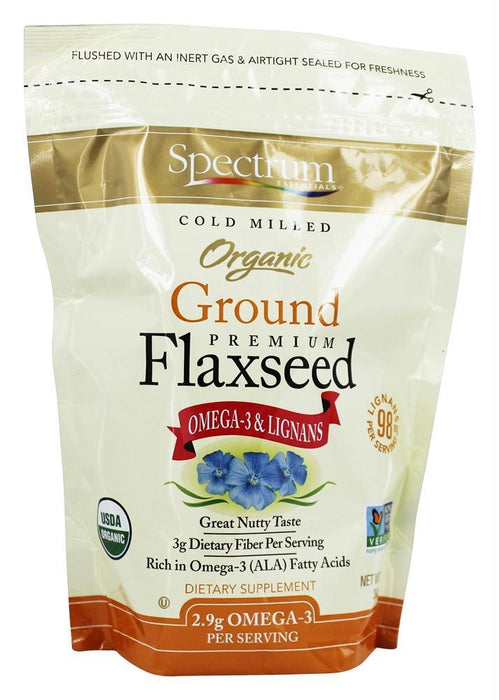 Spectrum Essential: Organic Ground Premium Flaxseed, 14 Oz