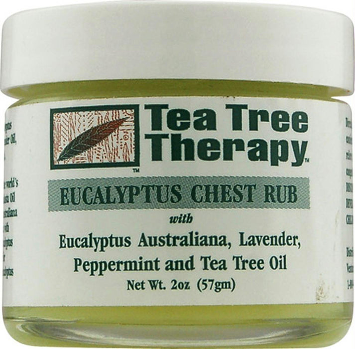 Tea Tree Therapy: Eucalyptus Chest Rub, 2 Oz