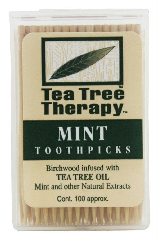 Tea Tree Therapy: Toothpicks Mint, 100 Toothpicks