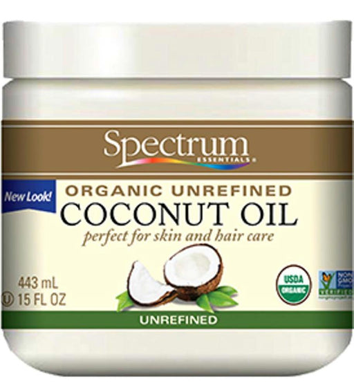 Spectrum Essentials: Organic Coconut Oil Unrefined, 15 Oz