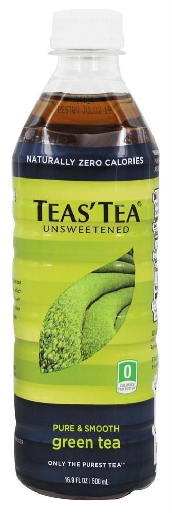 Teas' Tea: Organic Pure Green Tea Unsweetened, 16.9 Oz