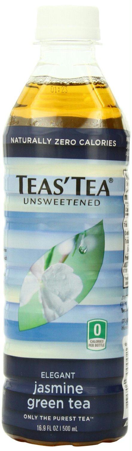 Teas' Tea: Organic Unsweetened Jasmine Green Tea, 16.9 Oz