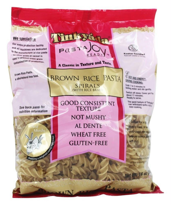 Tinkyada Pasta: Brown Rice Pasta Spirals With Rice Bran, 16 Oz