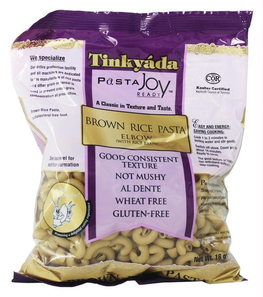 Tinkyada: Brown Rice Pasta Elbow With Rice Bran, 16 Oz