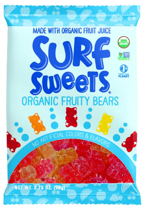 Surf Sweets Organic Fruity Bears, 2.75 Oz