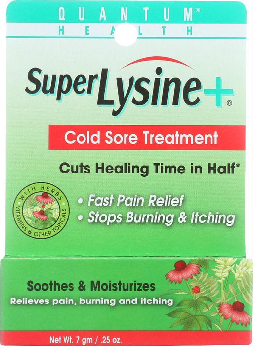 Quantum Health: Super Lysine + Cold Sore Treatment, 0.25 Oz