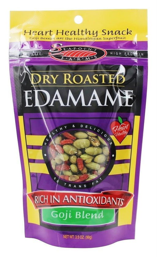 Seapoint Farms: Edamame Dry Roasted Goji Blend, 3.5 Oz