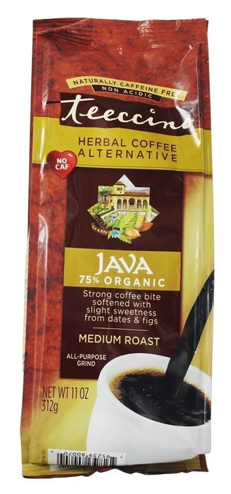 Teeccino: Herbal Coffee Mediterranean Java Medium Roast Caffeine-free, 11 Oz