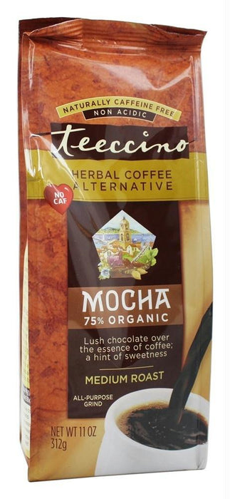 Teeccino: Herbal Coffee Mediterranean Mocha Medium Roast Caffeine-free, 11 Oz