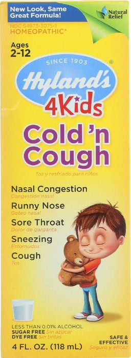 Hyland's: 4 Kids Cold 'n Cough, 4 Oz