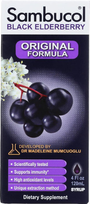 Sambucol: Black Elderberry Immune System Support Original Formula, 4 Oz