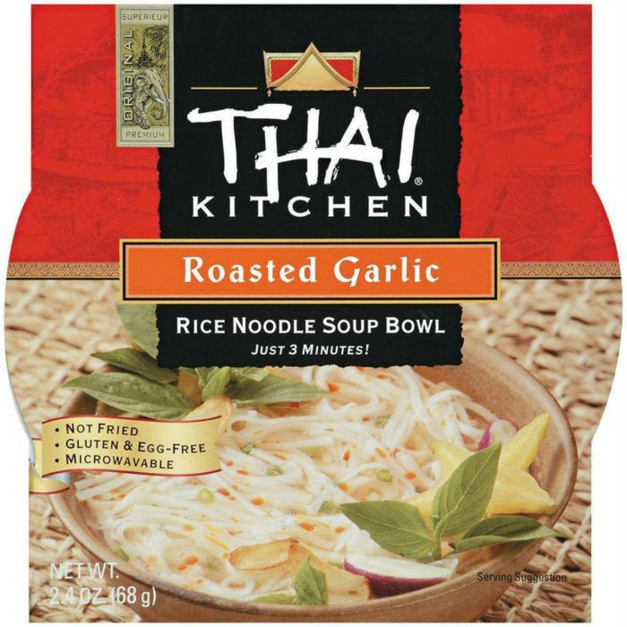 Thai Kitchen: Rice Noodle Soup Bowl Roasted Garlic, 2.4 Oz