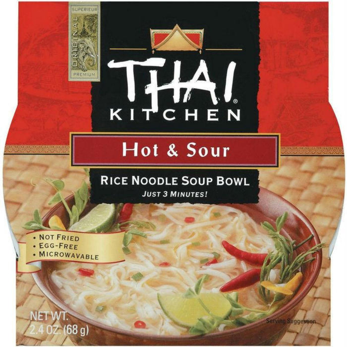 Thai Kitchen: Rice Noodle Soup Bowl Hot & Sour, 2.4 Oz